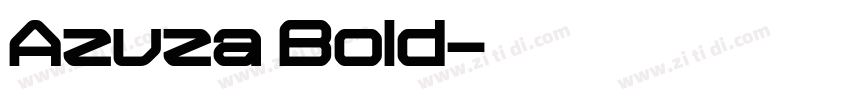 Azuza Bold字体转换